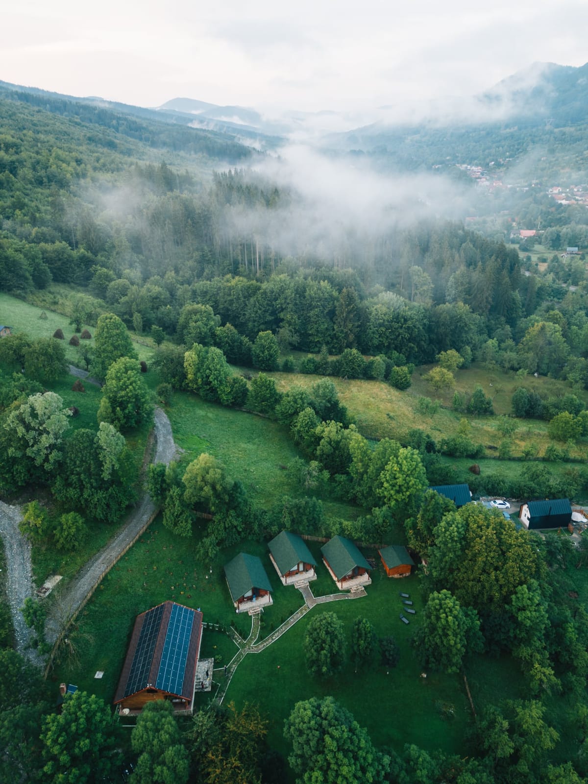 Complexul și Valea Doftanei, vedere aeriană